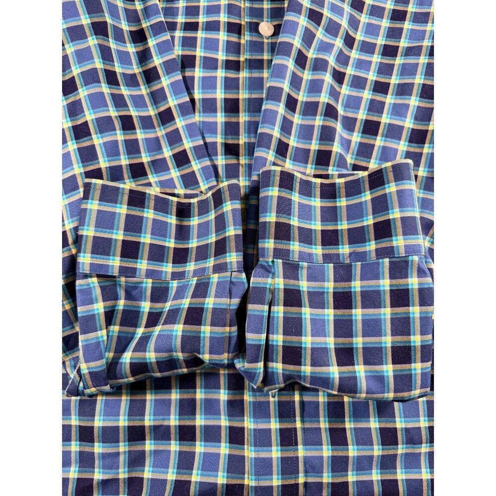 Duluth Trading Co. Wrinkle Fighter Long Sleeve Plaid Shirt Size Large Tall - Picture 7 of 10